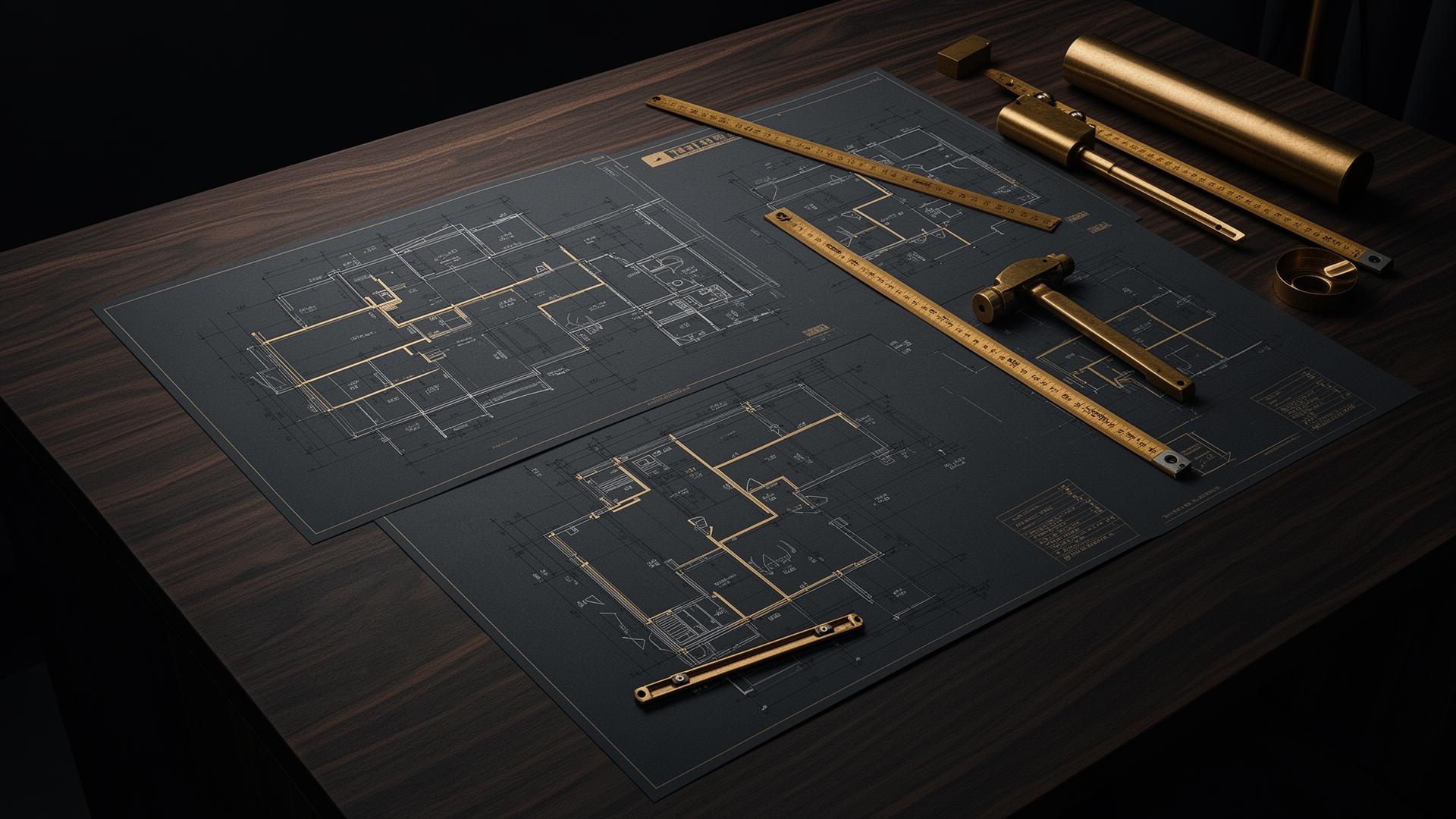 Architectural plans representing the BuildControl framework